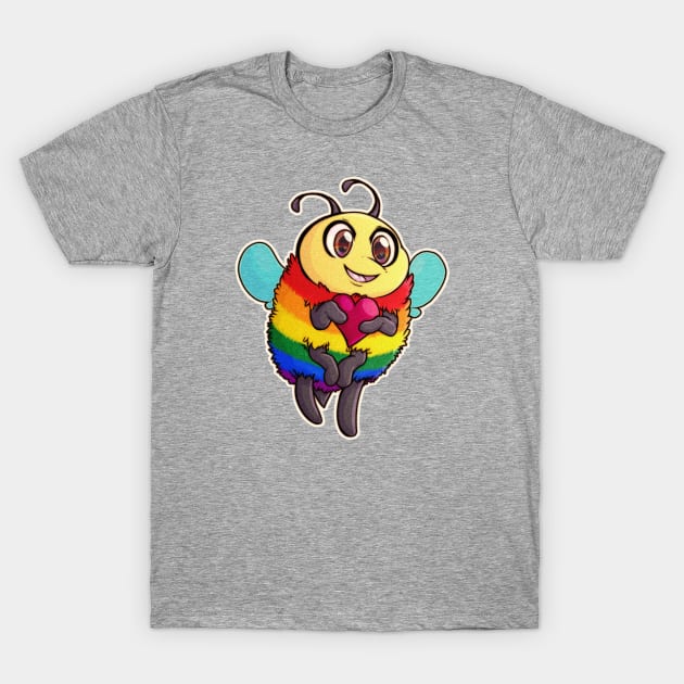 Pride Bee (Textless) T-Shirt by Zorveechu